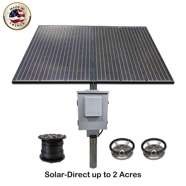 SD2 Solar-Direct Aerator  For up to 2 Acres with Dual Panels