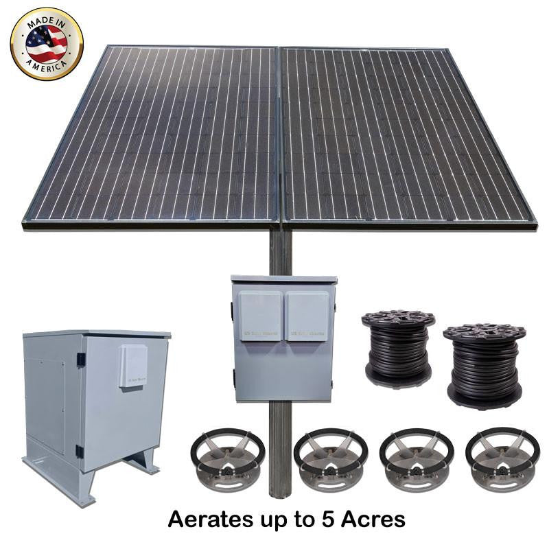 Solar Lake Aerator with Battery Backup SD4-BB